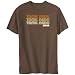 T-Shirt Brown  Tamil Nadu Retro Color  India City