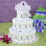 3 Tier - Mommy-To-Be (African American) - Diaper Cake
