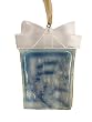 3" Crystal Elegance Winter Scene Present-Shaped Christmas Ornament
