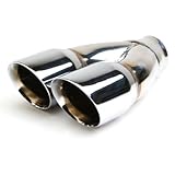 Exhaust Tip - Stainless - Dual Round - 2.5