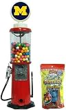 Michigan Wolverines Red Retro Gas Pump Gumball Machine