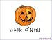 Jack-O-Lantern Gift Tag Stickers (Count 30)