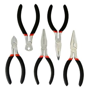 Apollo Precision Tools DT1930 5-Piece Mini Pliers Set by 