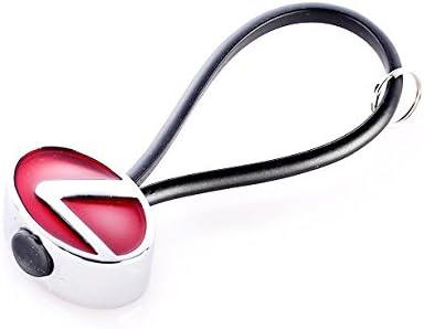 Oval Silver Lexus key chain Rubber band