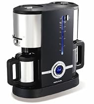 Morphy Richards 47064 Latitude Filter Coffee Maker with Frother and 24-Hour Timer (Black)