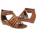 Steve Madden Women's Kasidy Wedge Sandal ,Cognac Leather,6 M US