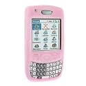Palm Treo 755p Smartphone Accessory Bundle Kit - Soft & Flexible Pink Silicone Skin Case + Premium Clear Reusable LCD Screen Protector with Lint Cleaning Cloth By Ikross