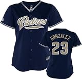 Adrian Gonzalez Women's Jersey: Women's Majestic Navy #23 San Diego Padres Jersey