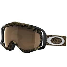 Oakley Crowbar Snow Goggles – Jet Black / Oakley Ghost Text /Gold Iridium thumbnail