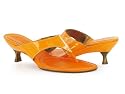 Cole Haan Franny Orange Thong Mid Heel Shoes