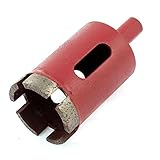 uxcell　ダイヤモンド工具　穴切削　切削道具　穴開け　35mm直径　大理石　御影石　レッド