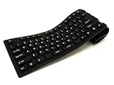 106 Key Flexible computer keyboard - fold away or rollable - waterproof durable and easy clean surface