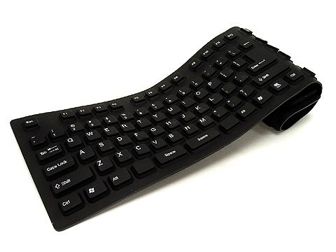 MY-Link 106 KEY FLEXIBLE DESKTOP COMPUTER KEYBOARD (BLACK)