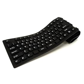 MY-Link 106 KEY FLEXIBLE DESKTOP COMPUTER KEYBOARD (BLACK)