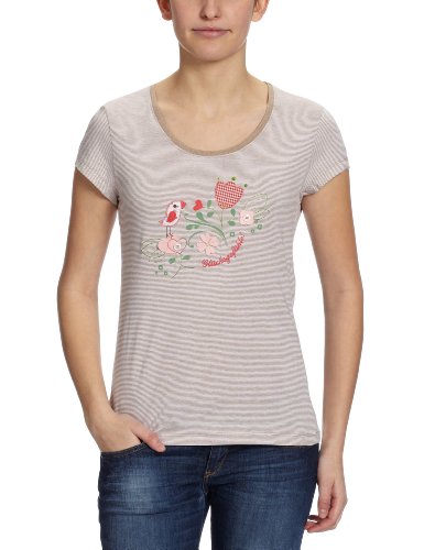 Adelheid Damen T-Shirt 11121511698 / Gl&uuml;cksgef&uuml;hle Leibchen kurzer Arm, Gr. 44 (XXL), Beig Preisvergleich