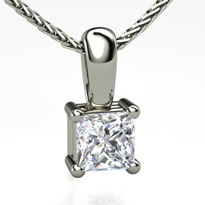 Click here for Princess Diamond Necklace in Platinum prices