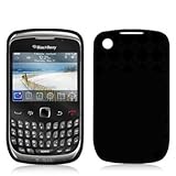 Black TPU Candy Rubber Flexi Skin Case Cover for Blackberry Curve 8520 8530 ....