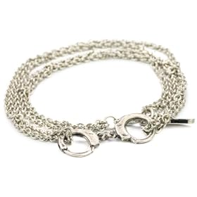 Ettika Silver Mini Cuff And Multi-chain Bracelet