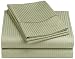Renaissance 600 Thread-Count Woven Stripe King Sheet Set, Light Moss