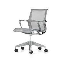Setu Home Office Desk Task Chair by Herman Miller - 5 Star Base, Slate Grey with Arms