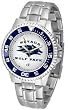Nevada Wolf Pack Suntime Competitor Game Day Steel Band Watch - NCAA College Athletics