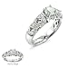 0.95 CT TW ROUND DIAMOND ANTIQUE STYLE ENGAGEMENT RING MADE IN 14K WHITE GOLD