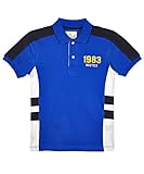 Nautica Boys 8-20 Blue Pieced Short Sleeve Polo