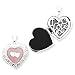 Sterling Silver Pink Mother of Pearl 21mm Double Heart Locket