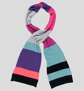 Pure Cashmere Stripe Scarf