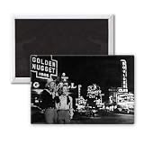 Las Vegas Skyline - 3x2 inch Fridge Magnet - large magnetic button - Magnet