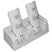 Brand New Twin Dual Remote Charger/Charging Docking Station Stand + 2 x 2800 Rechargable mAh Battery Batteries for Nintendo Wii with LED Light