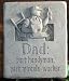 EXPRESSIONS COLLECTION Cast Stone HANDY Man DAD FATHER Plaque Sculpture