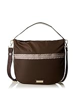 Borbonese Bolso asa de mano (Marrón Oscuro)