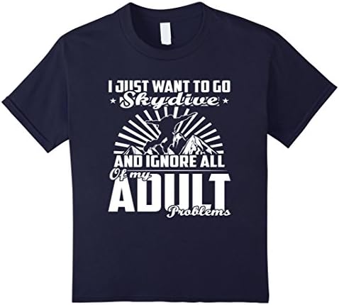 Kids Skydive-prob Tshirt 6 Navy