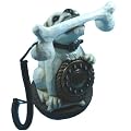 Cute British Bulldog Novelty Dog & Bone Phone - Working Telephone SDB1