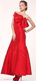 #1811 Taffeta Pageant Evening Long Gown with Exquisite Bow