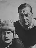 Bob Blaik Wearing a Helmet While Posing with Father, Coach Earl Blaik Photographic Poster Print, 30x40