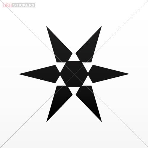 Decals Stickers Size: 5 X 4.3 Inches Black