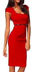 Cocktail Square Neck Cap Sleeves Bodycon Dress/Evening Dress/Homecoming Dress/Party Dress/Wedding Dress/Midi Dress 