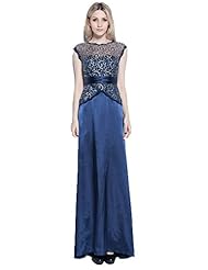 Cap Sleeves Cocktail Summer Sheer Sateen Evening Dress/Party Dress/Maxi Dress 