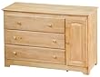 Atlantic Furniture Windsor 3 Drawer Changing Table, Natural Maple