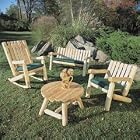 Cedar Log Rocking Chair by Living Room Chairs