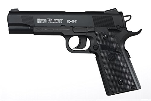 Gamo Outdoors 611164454 Red Alert RD-1911 CO2 Semi-Automatic Metal BB Air Pistol, .177 Caliber