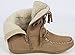 Soda Women's Tying Mukluk Faux Fur Suede Moccasin Ankle Boots