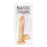 Basix 7.5-Inch Suction Cup Dong, Flesh
