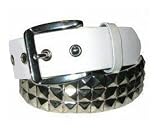 MENSWOMENS METAL STUDDED WHITE PUNK BELTS 30 TO 44