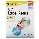 CD White Matte Labels 120 Pack