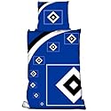 HSV Fanartikel Bettwäsche Linon Wappen Cut