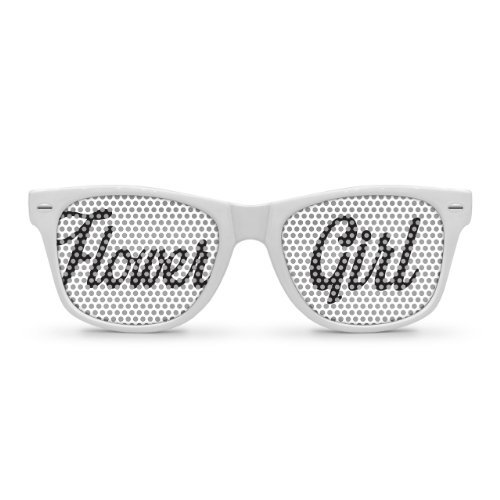 FLOWER GIRL White Retro Party Sunglasses