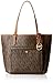 Michael Kors Jet Set Item Large Snap Pocket Tote in Vanilla PVC